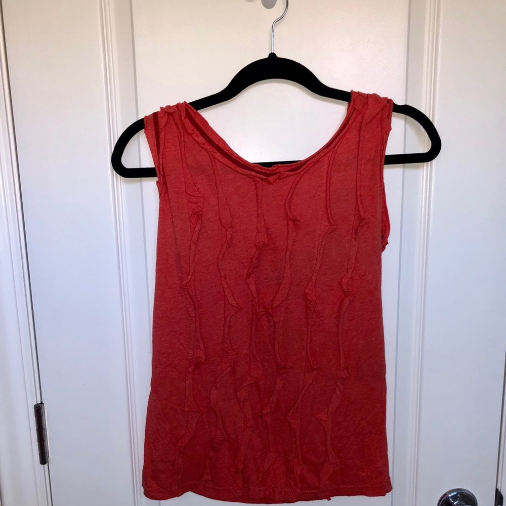 Marc Jacobs Ruffled red shirt